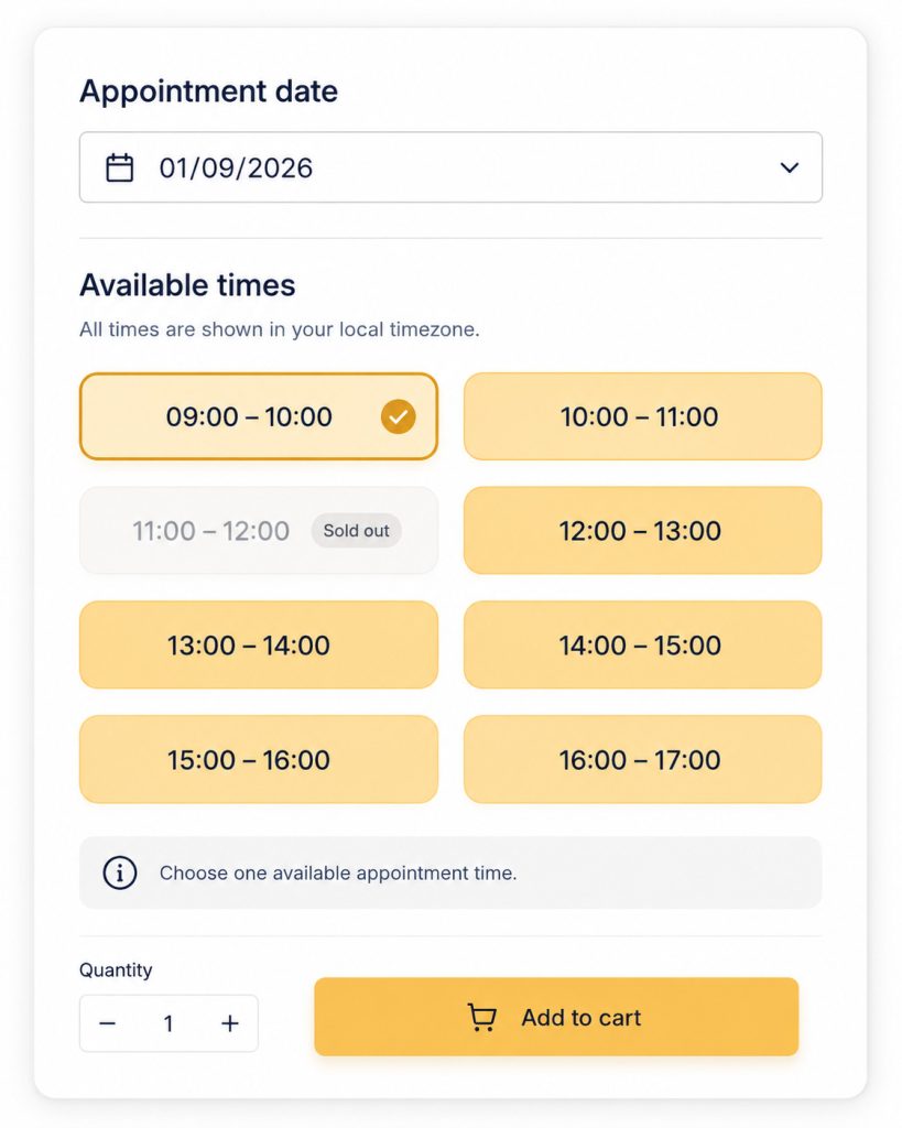 single slots in frontend